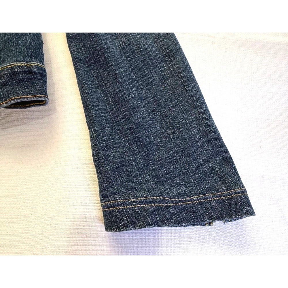 AG Adriano Goldschmied Denim Jacket Medium Bell‎ Sleeve Fitted Y2K - Picture 5 of 14